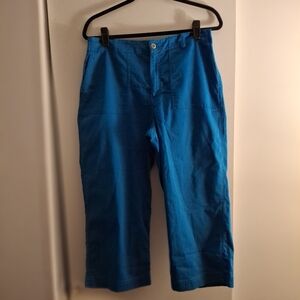 Chicos Women's Vibrant Blue Cropped Pants